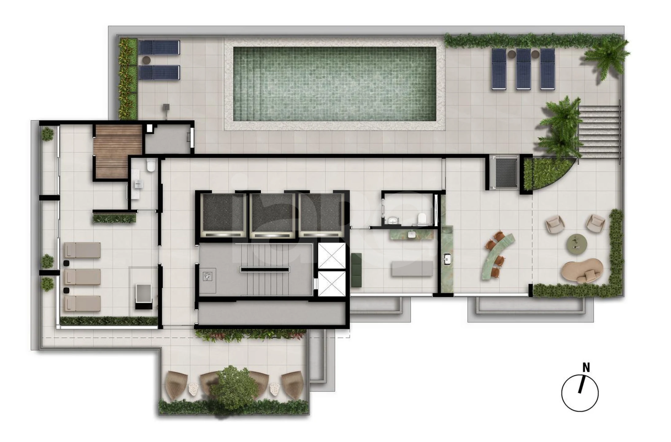 Planta — Pavimento rooftop