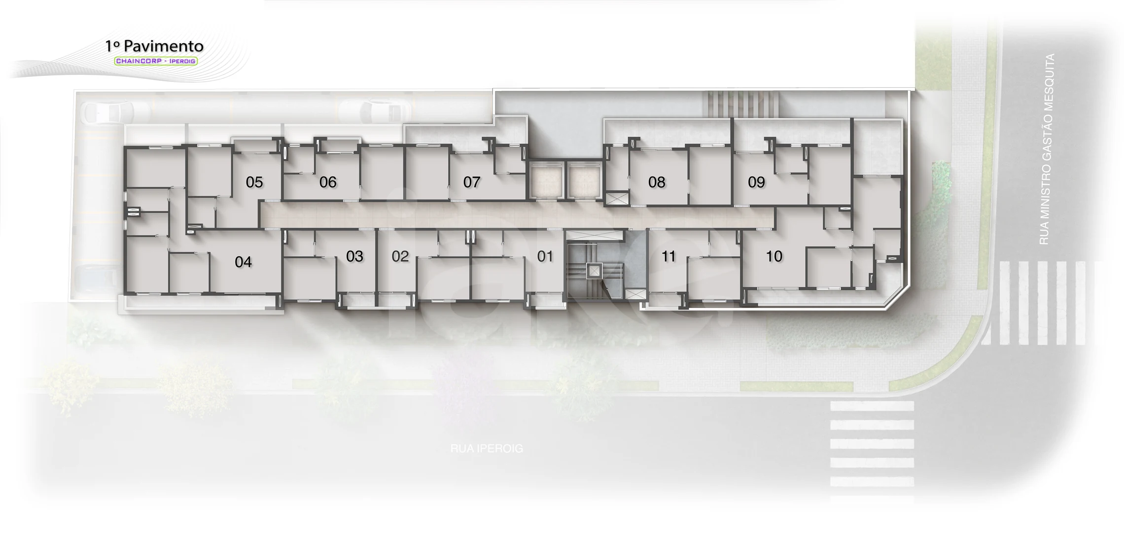 Planta — Implantacao_1_Pavimento_Sem_Layout