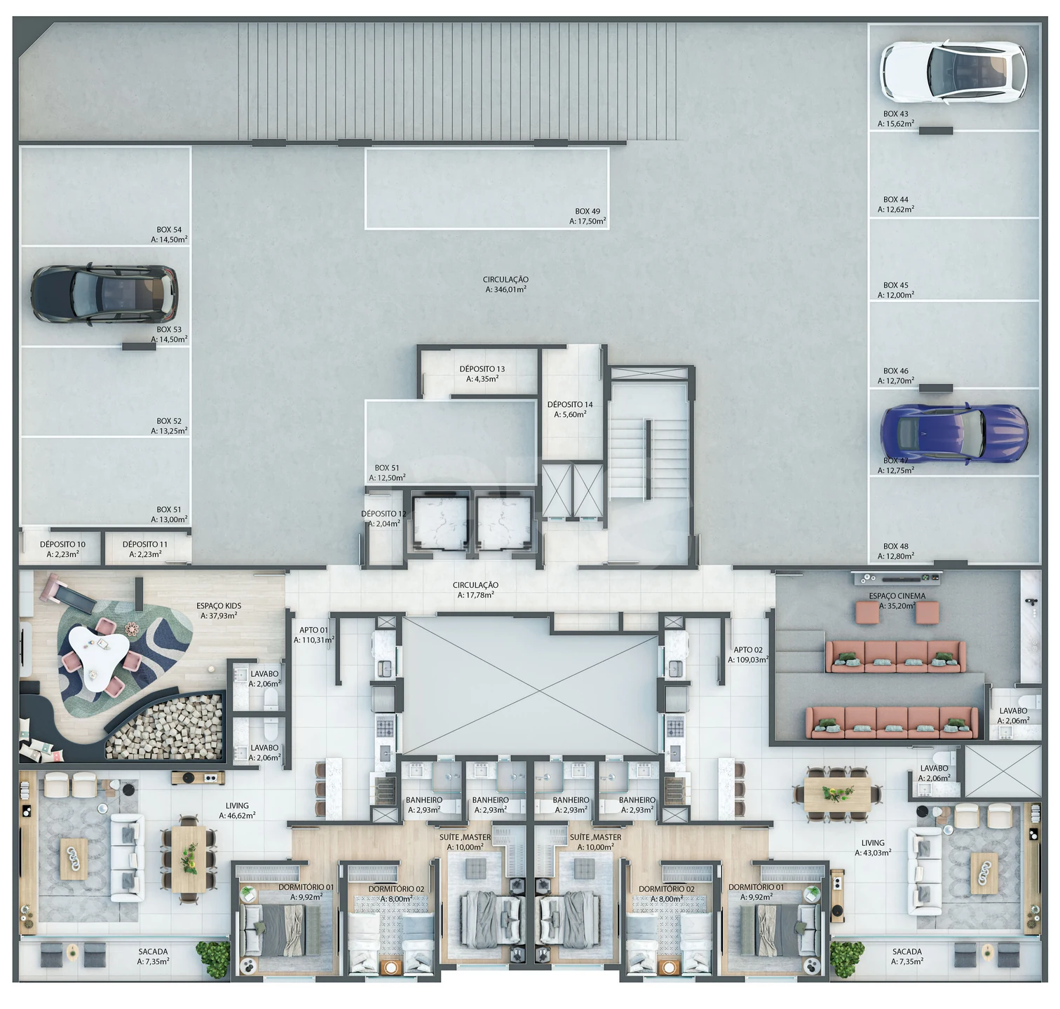 Planta — Pavimento 3