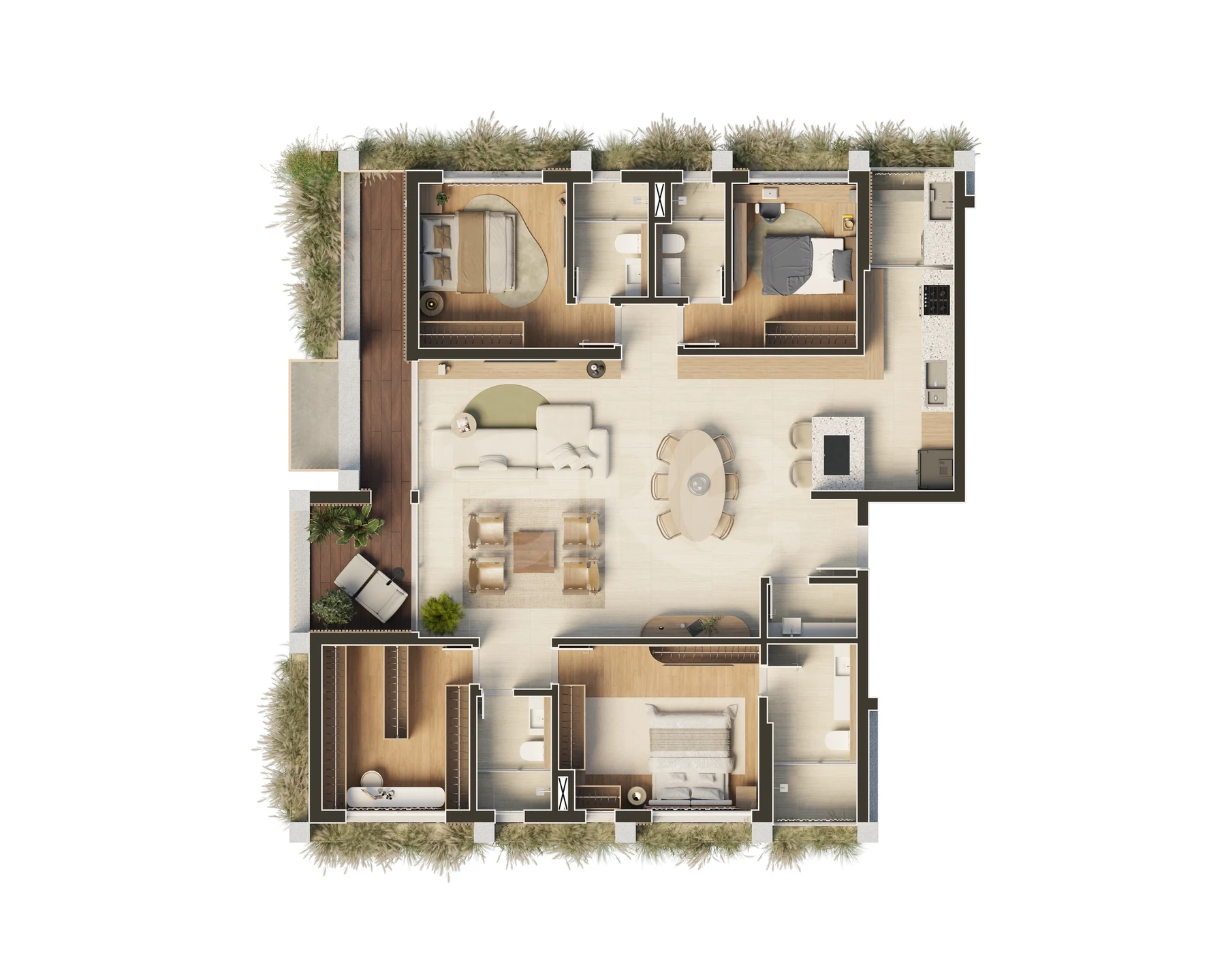 Planta — Garden 131,26 m²
