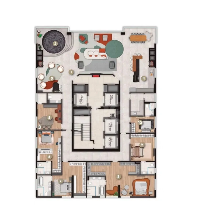 Planta — Pavimento 39