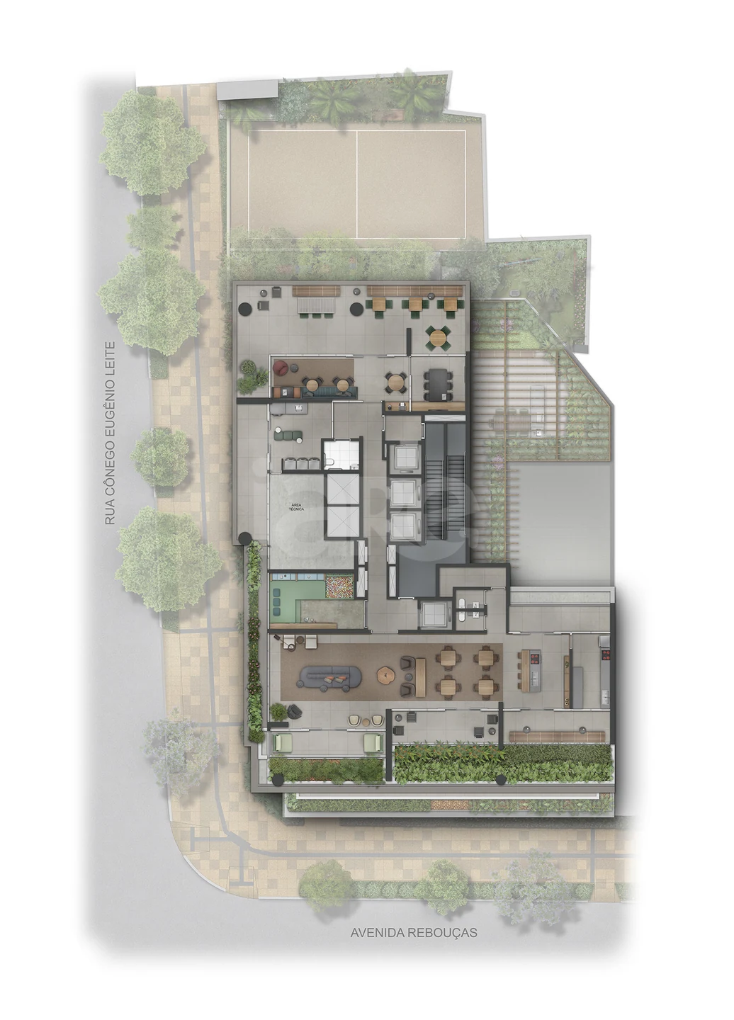 Planta — Pavimento lazer