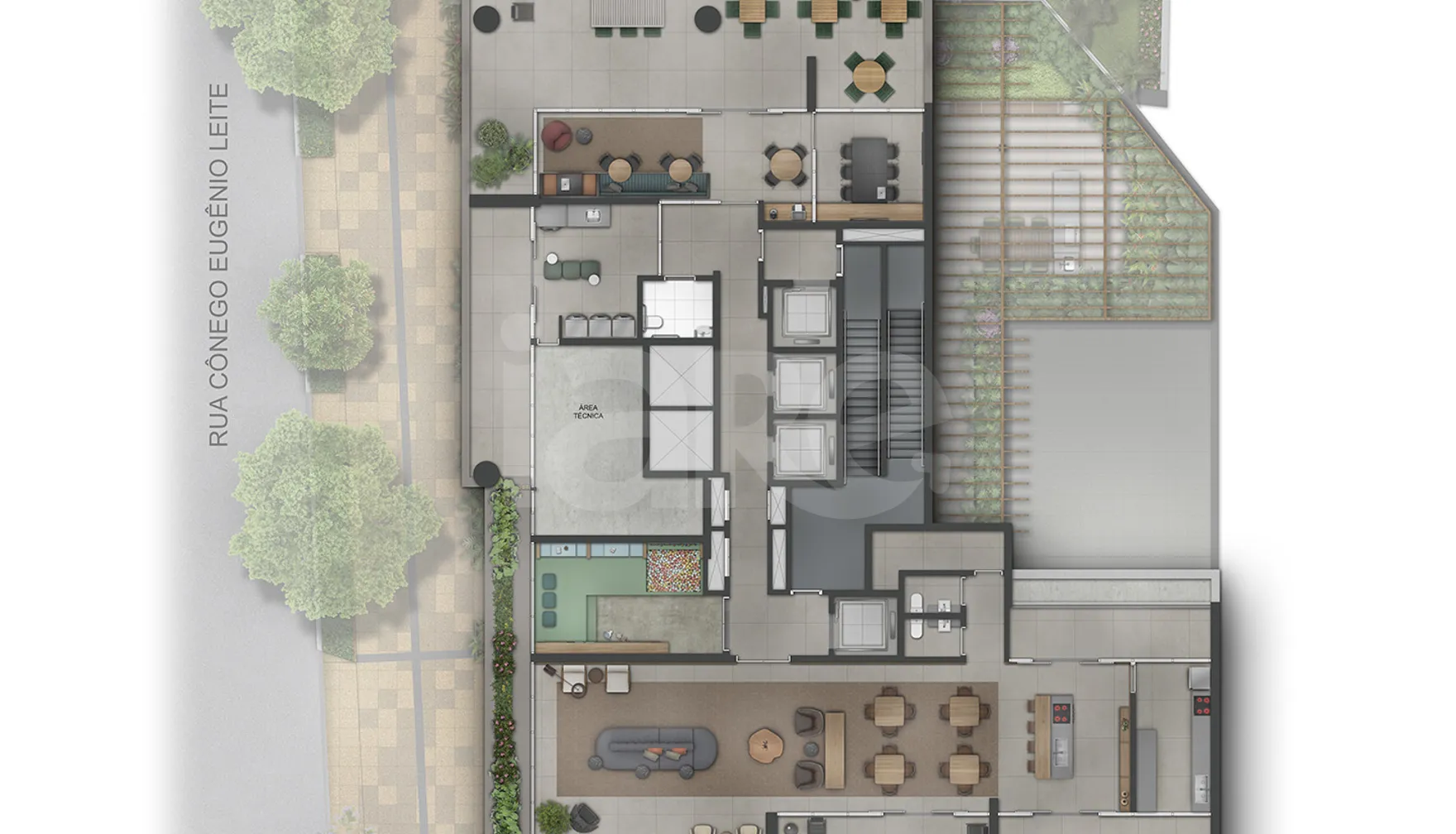 Planta — Pavimento lazer