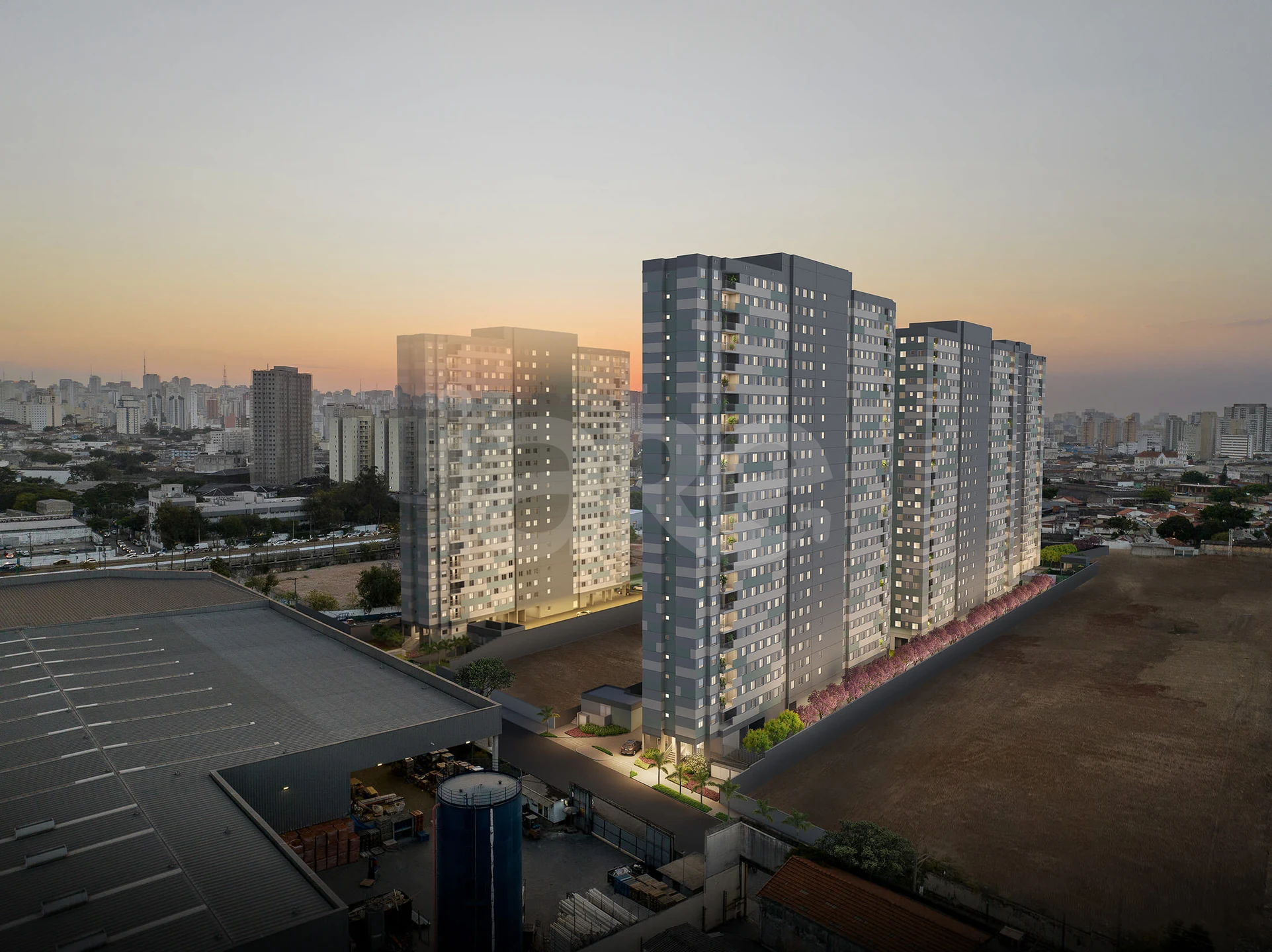 Cidade Mooca Duomo - Apartamento com 34,6 m², em Mooca — foto 2