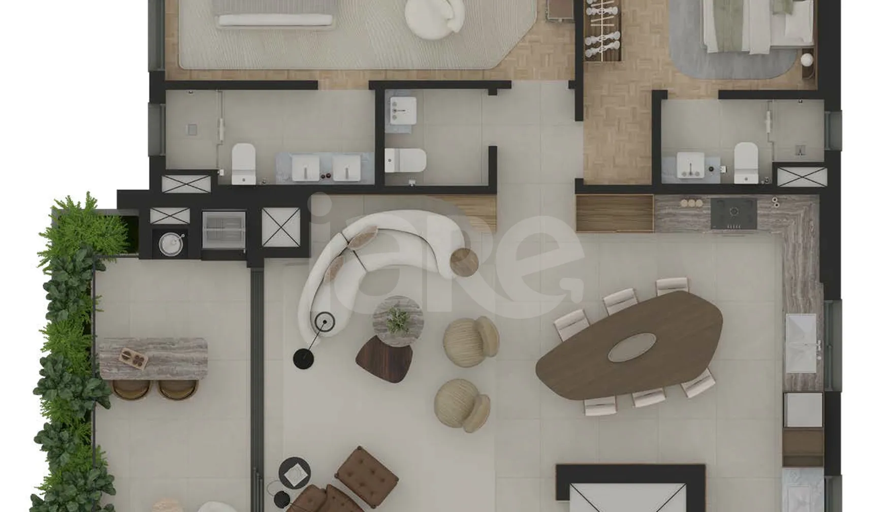 Planta — Apartamento 117,85 m²