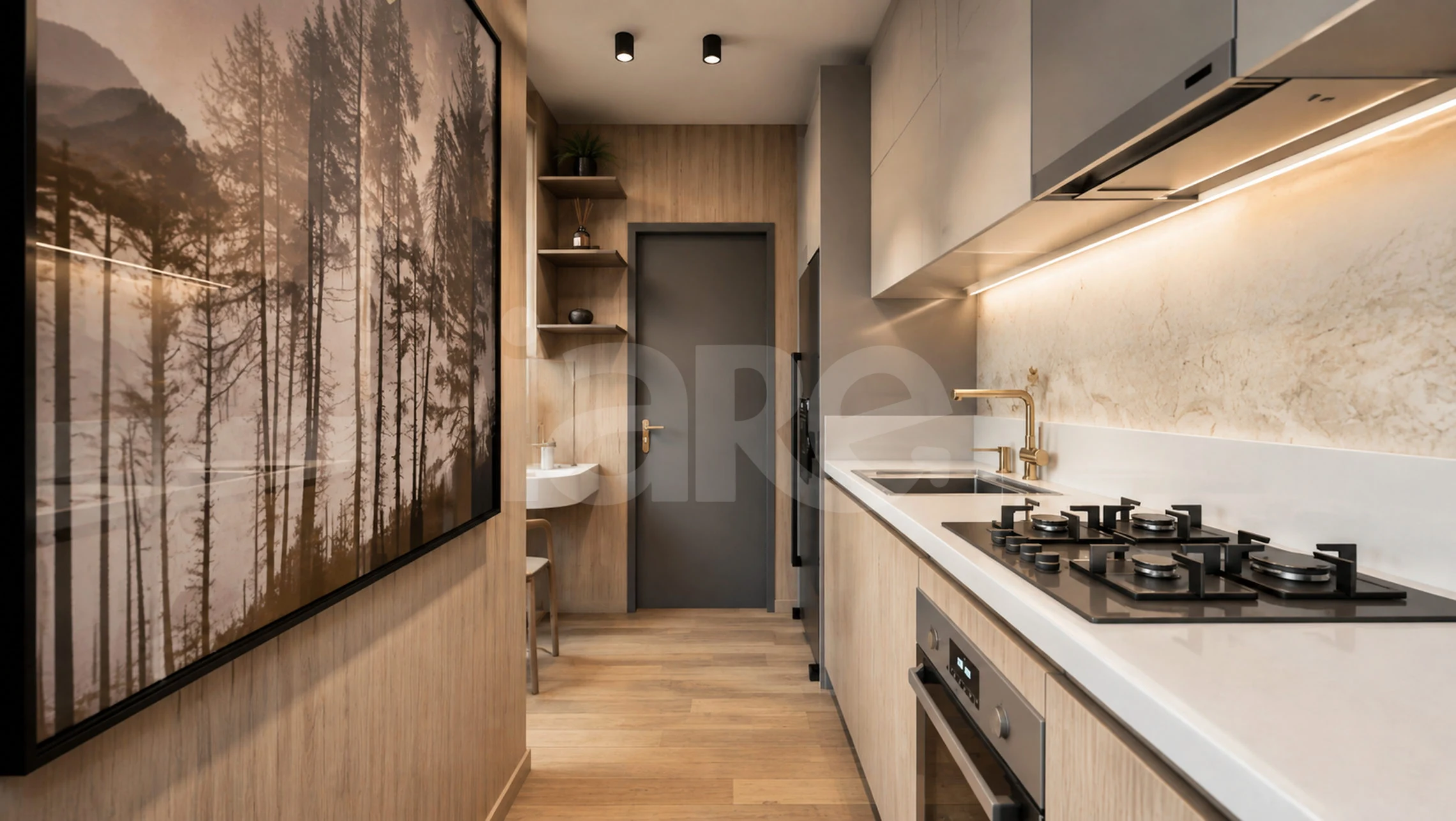 F1 Studios - Studio com 22 m², em Hauer — foto 2