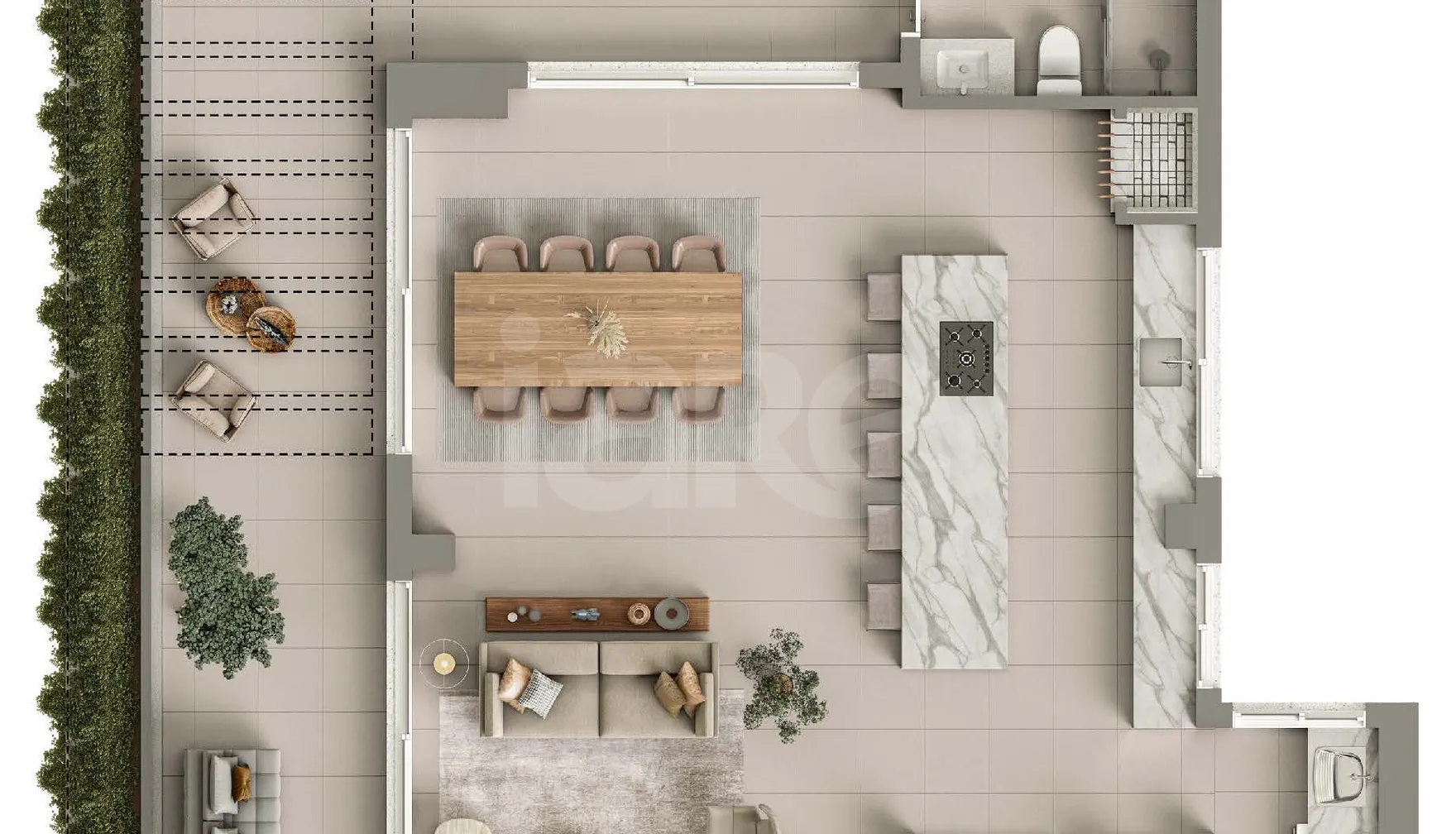 Planta — Cobertura Duplex 321,46 m²