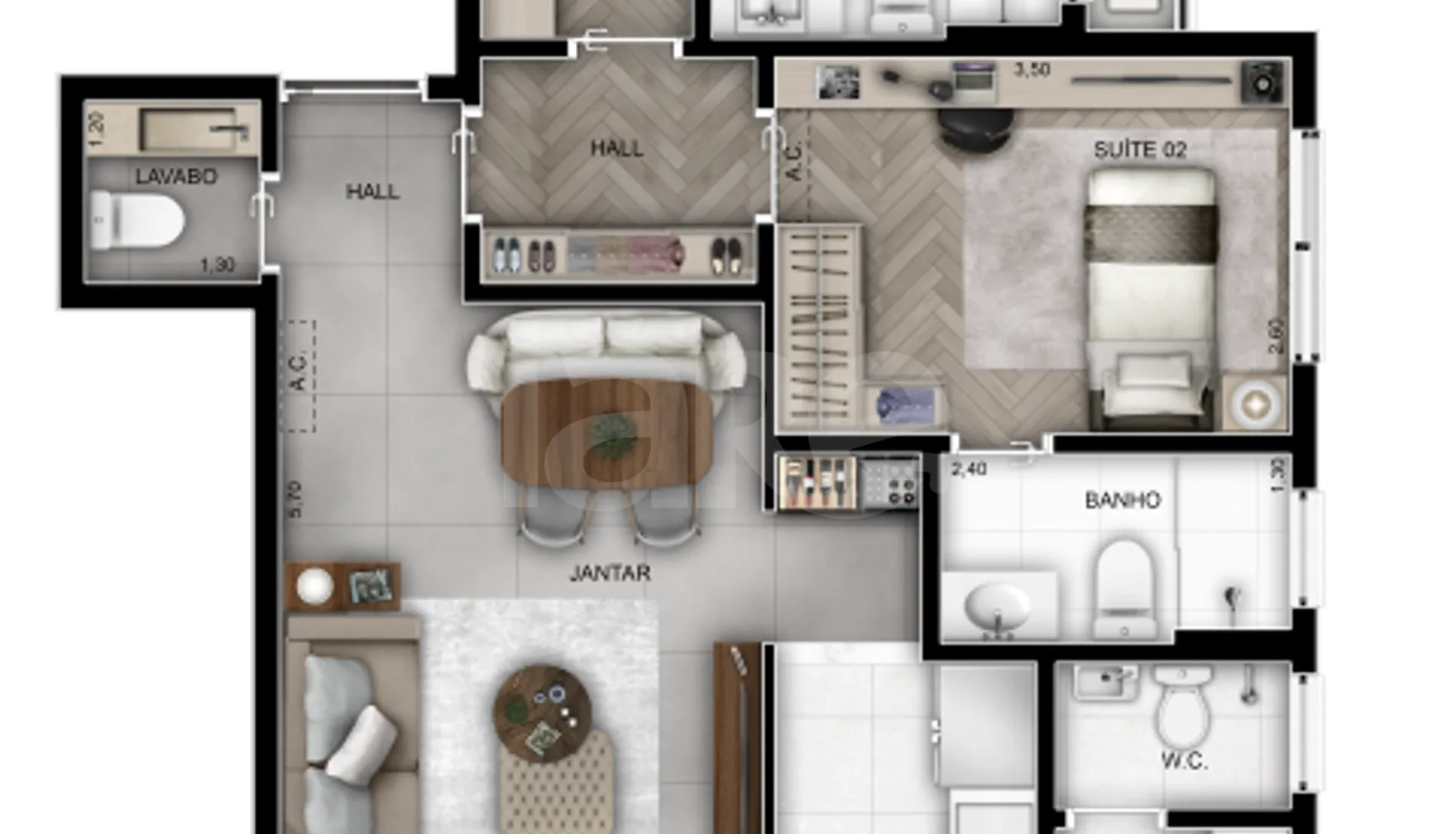 Planta — Garden 83,58 m²