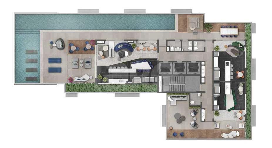 Planta — Pavimento rooftop