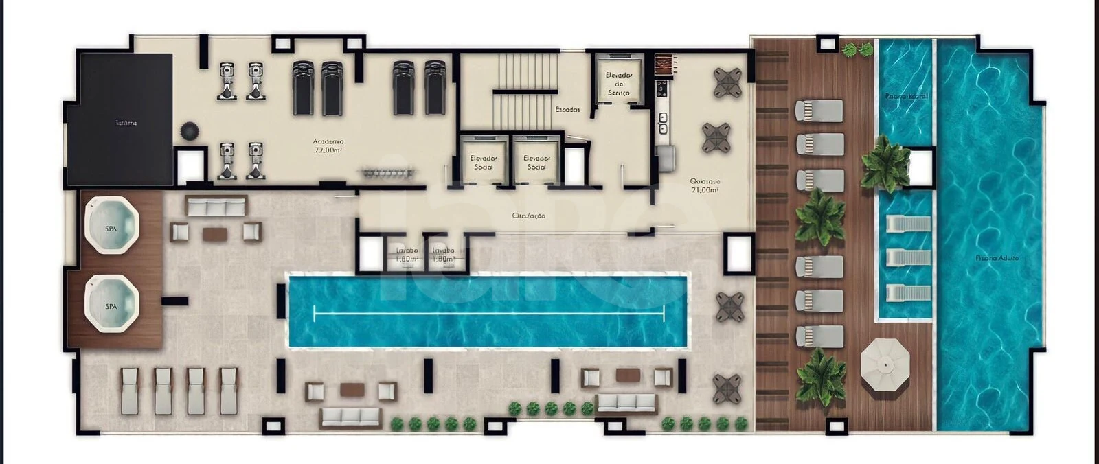 Planta — Pavimento lazer 2