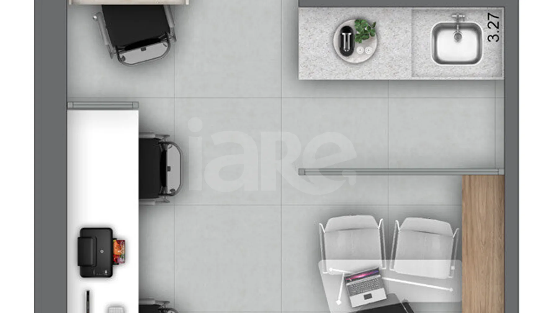 Planta — Sala 25 m²