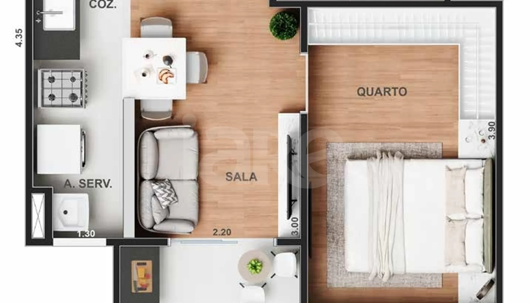 Planta — Garden 35,16 m²