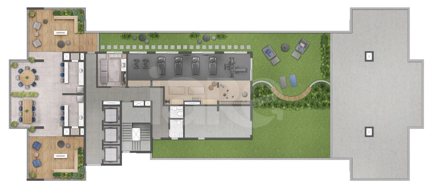 Planta — Pavimento rooftop