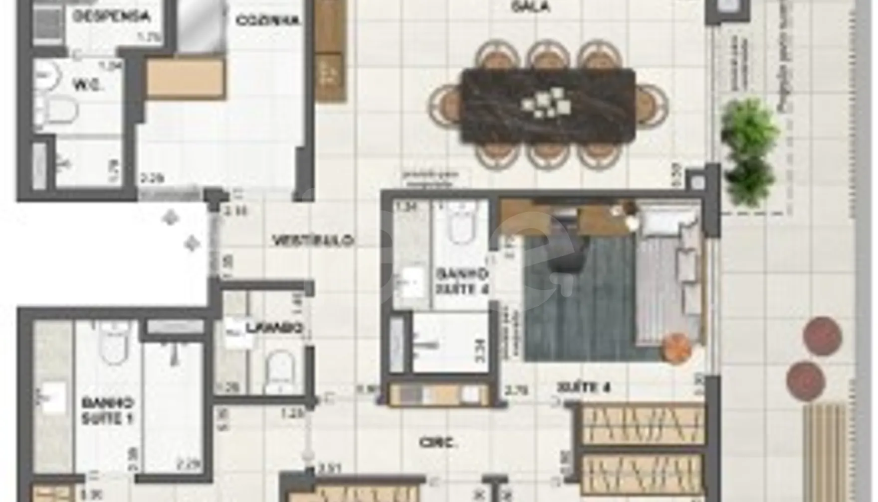 Planta — Garden 227,82 m²