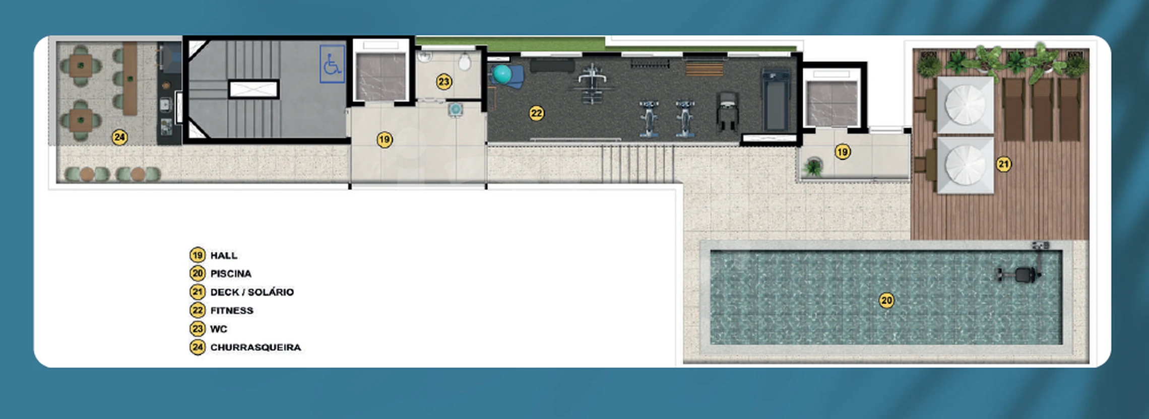 Planta — Pavimento rooftop