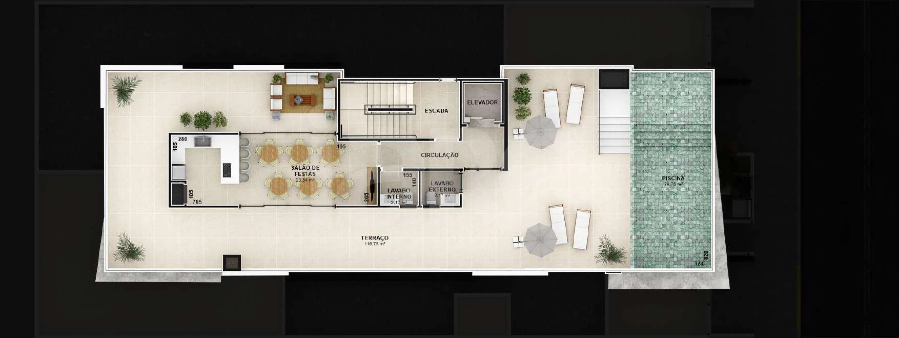 Planta — Pavimento rooftop