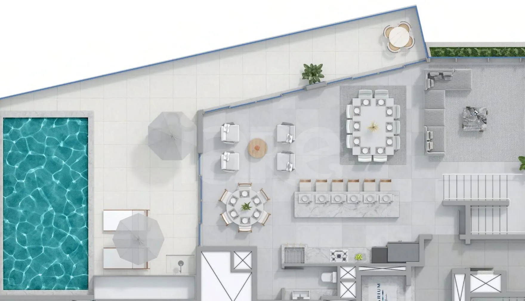 Planta — Cobertura Duplex 378,6 m²