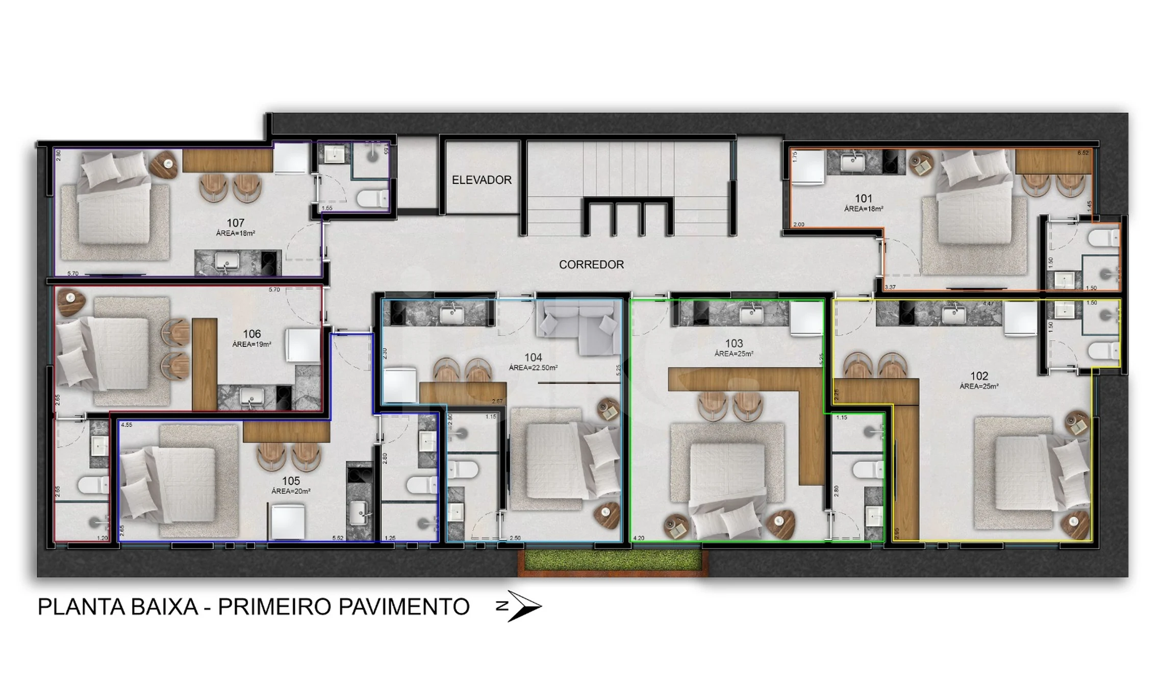 Planta — Pavimento 01