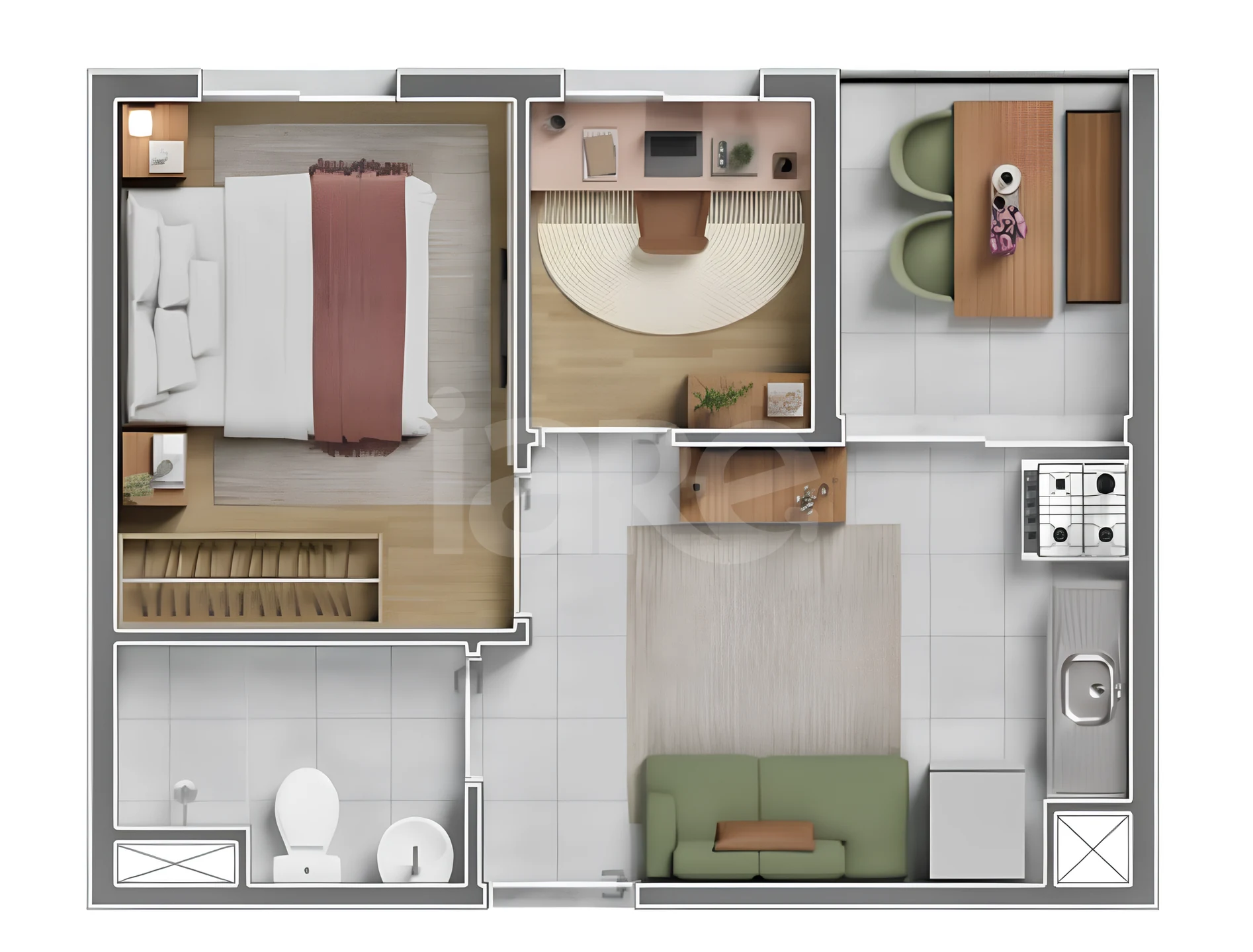 Planta — Garden 38,18 m²