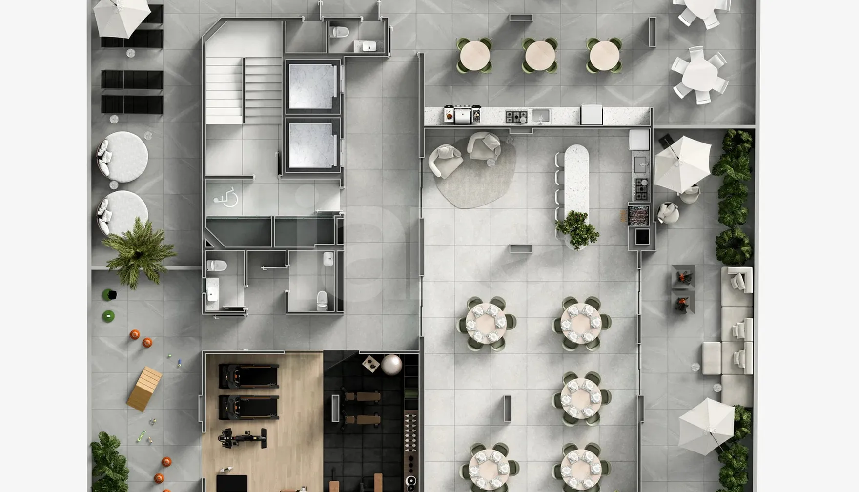 Planta — Pavimento lazer