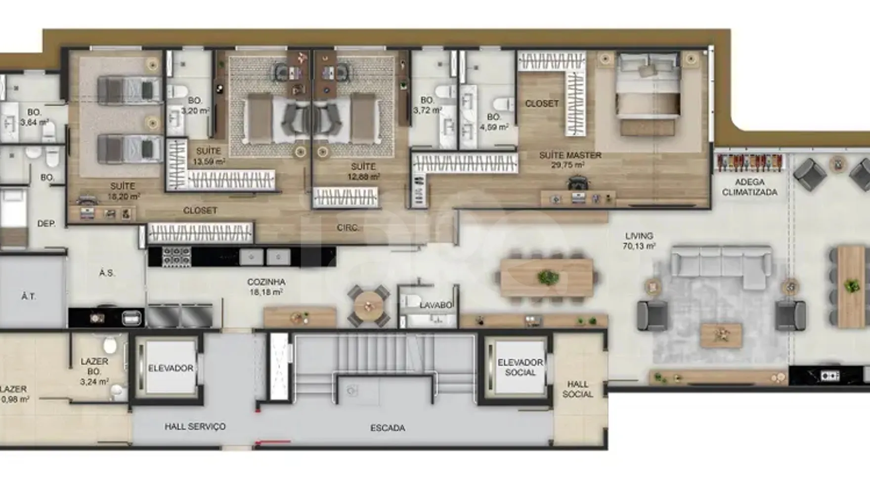 Planta — Garden 281,08 m²