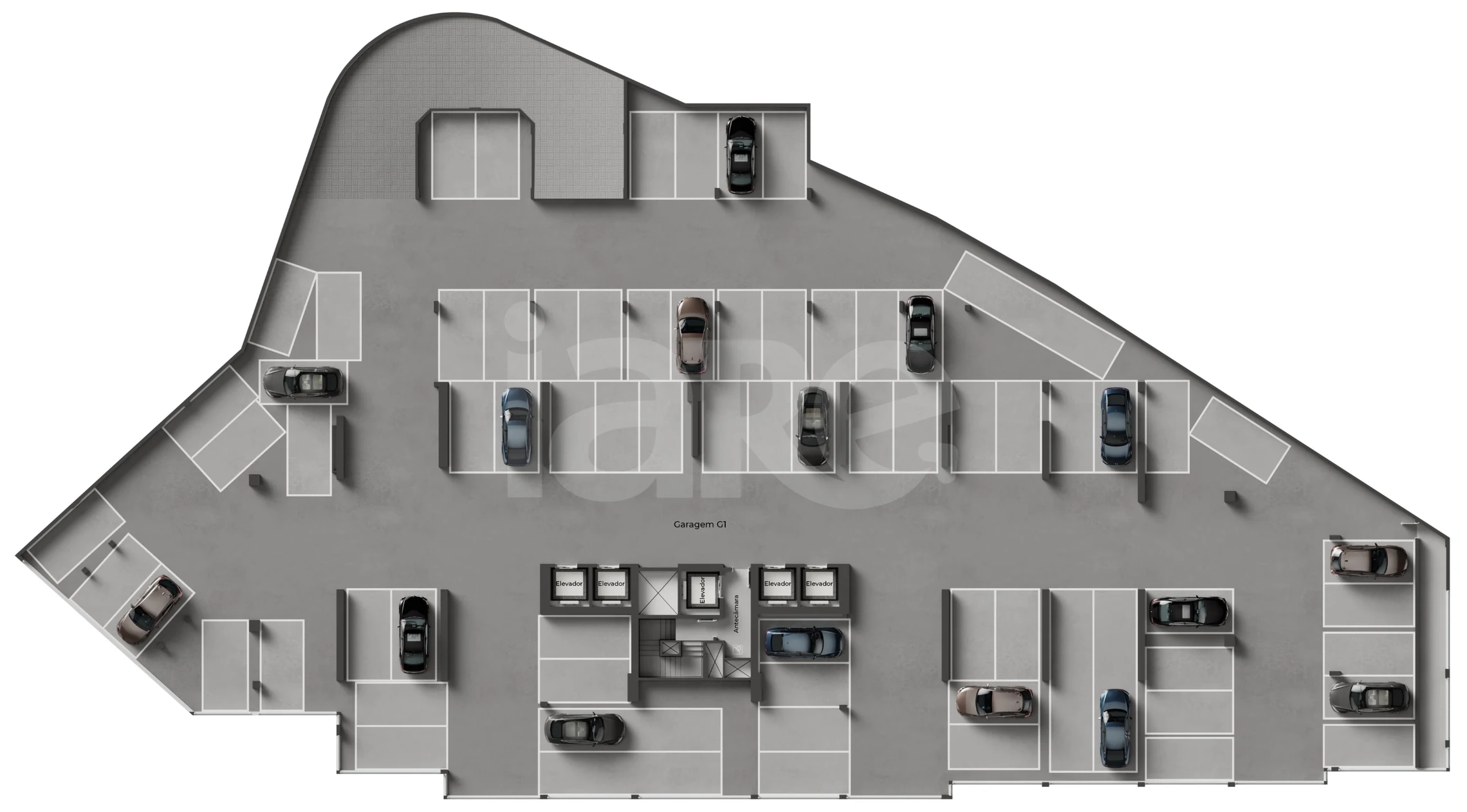 Planta — Pavimento garagem 01