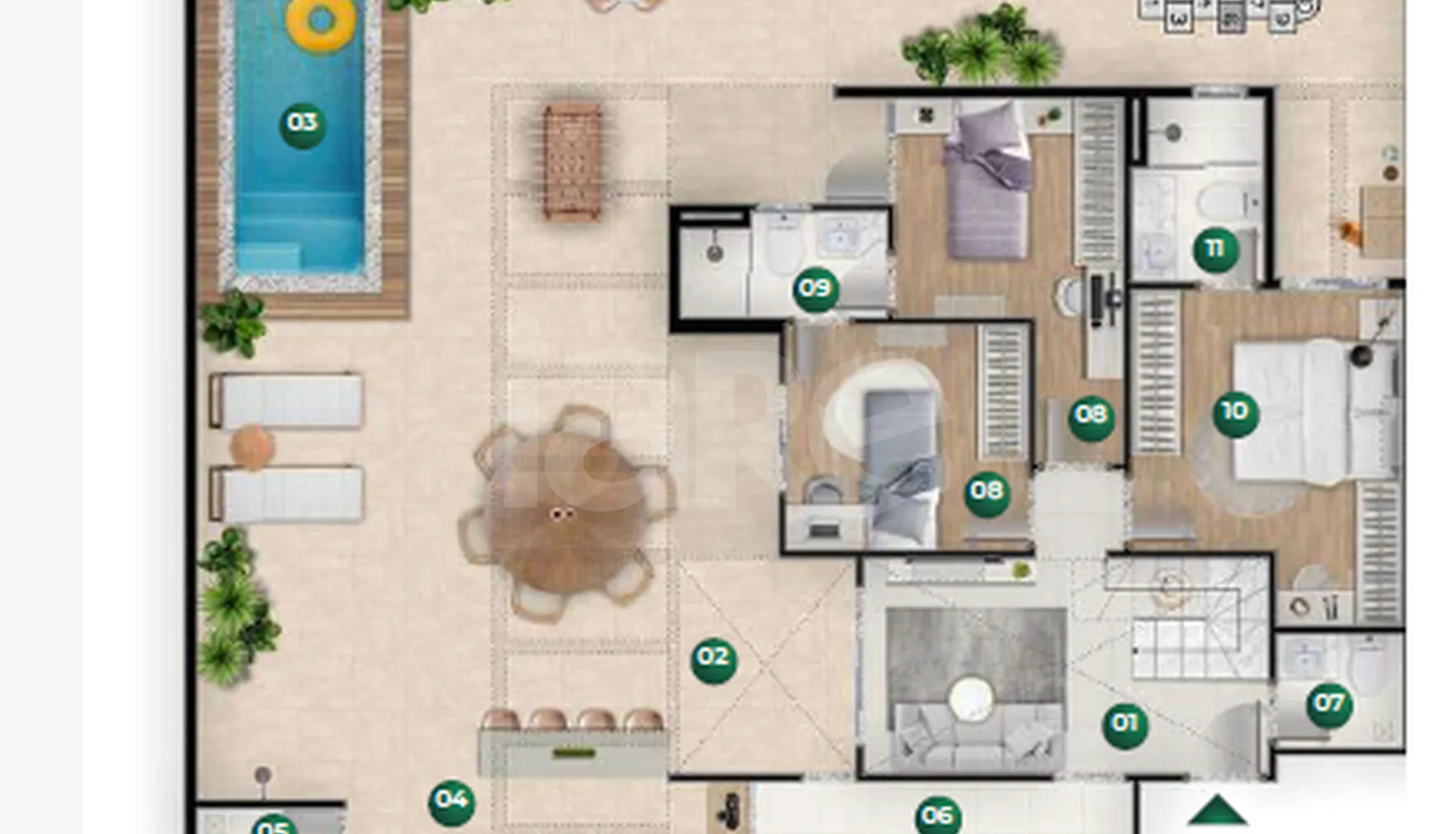 Planta — Garden 175,45 m²