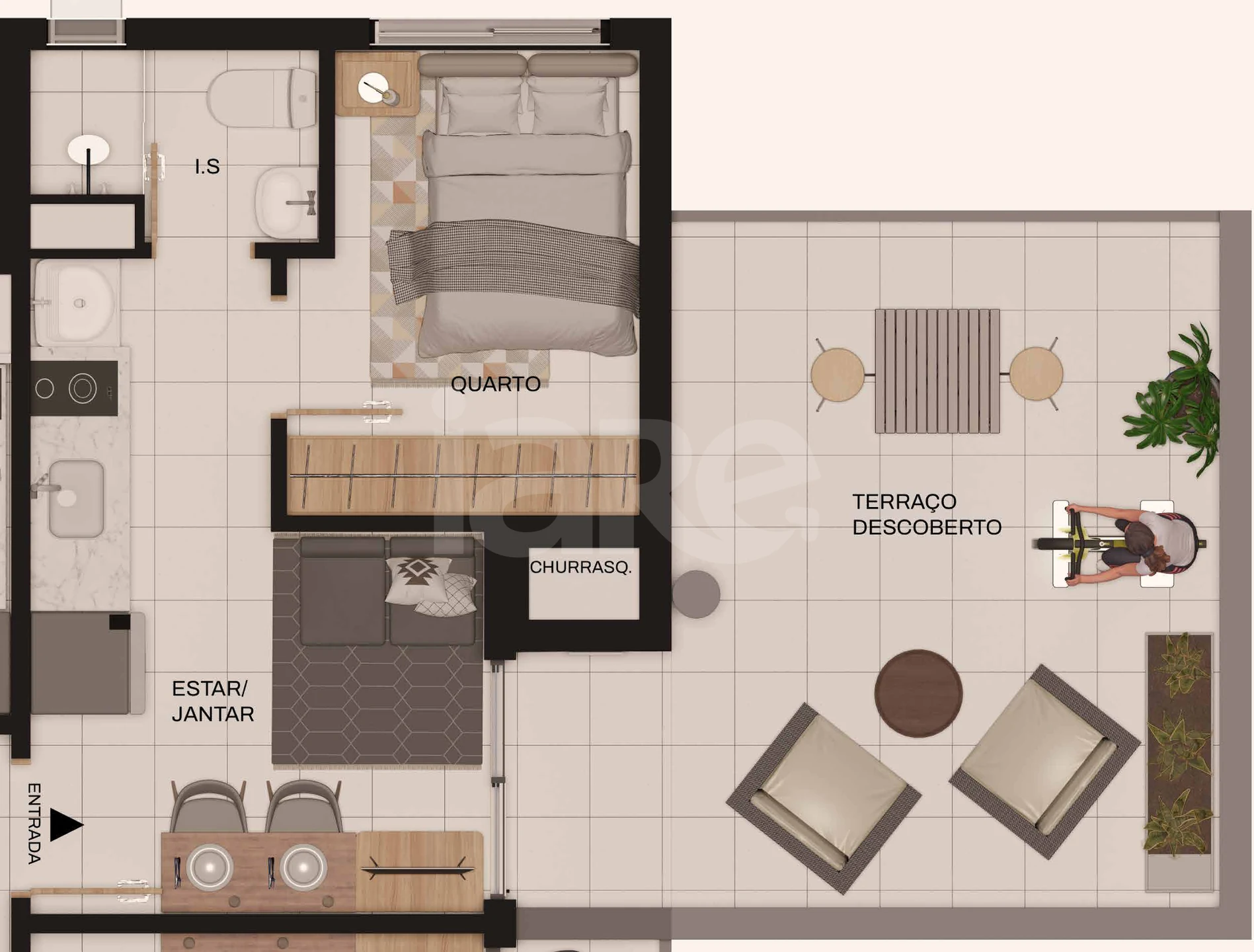 Planta — Garden 39,48 m²