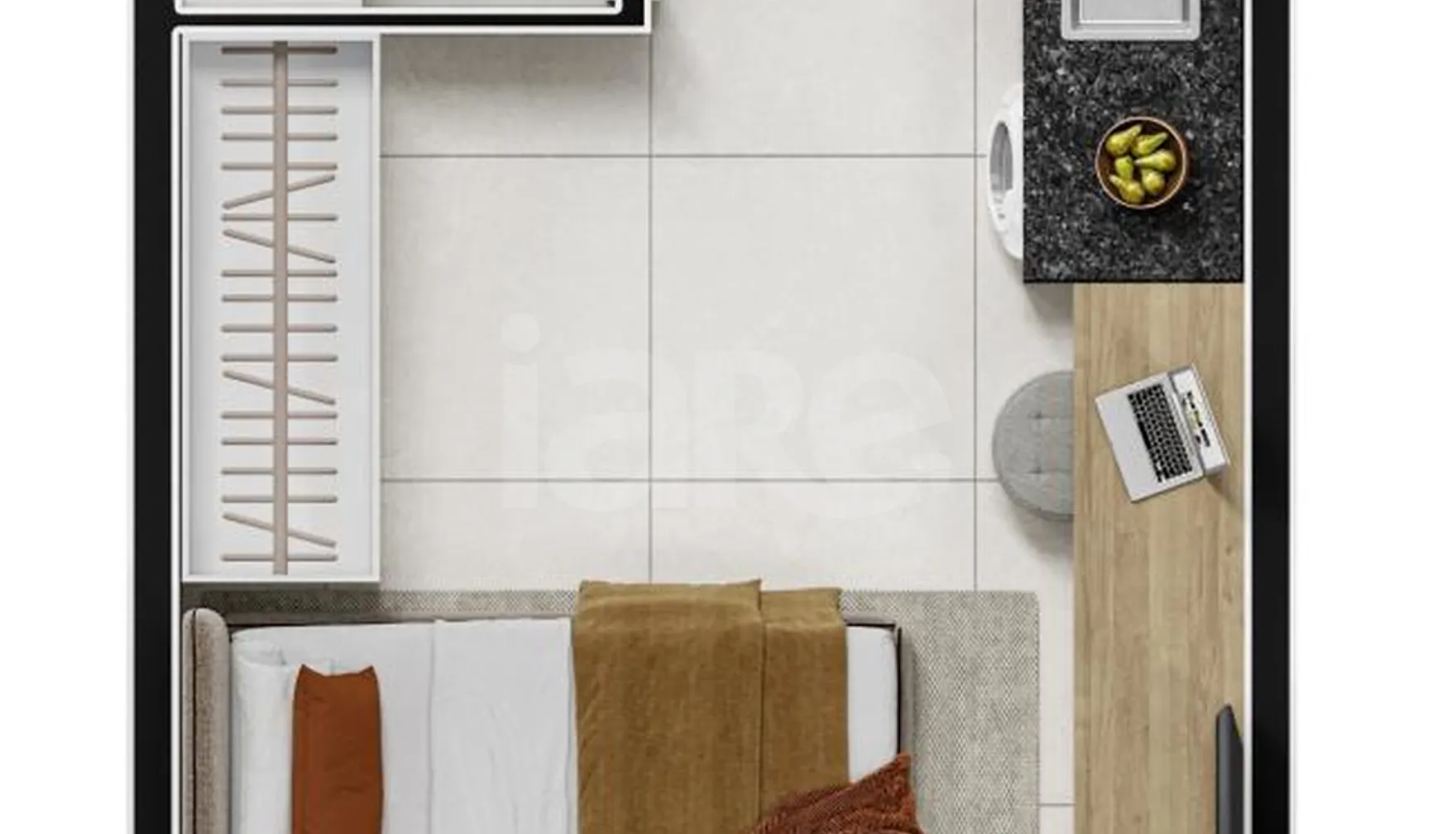 Planta — Studio 25 m²