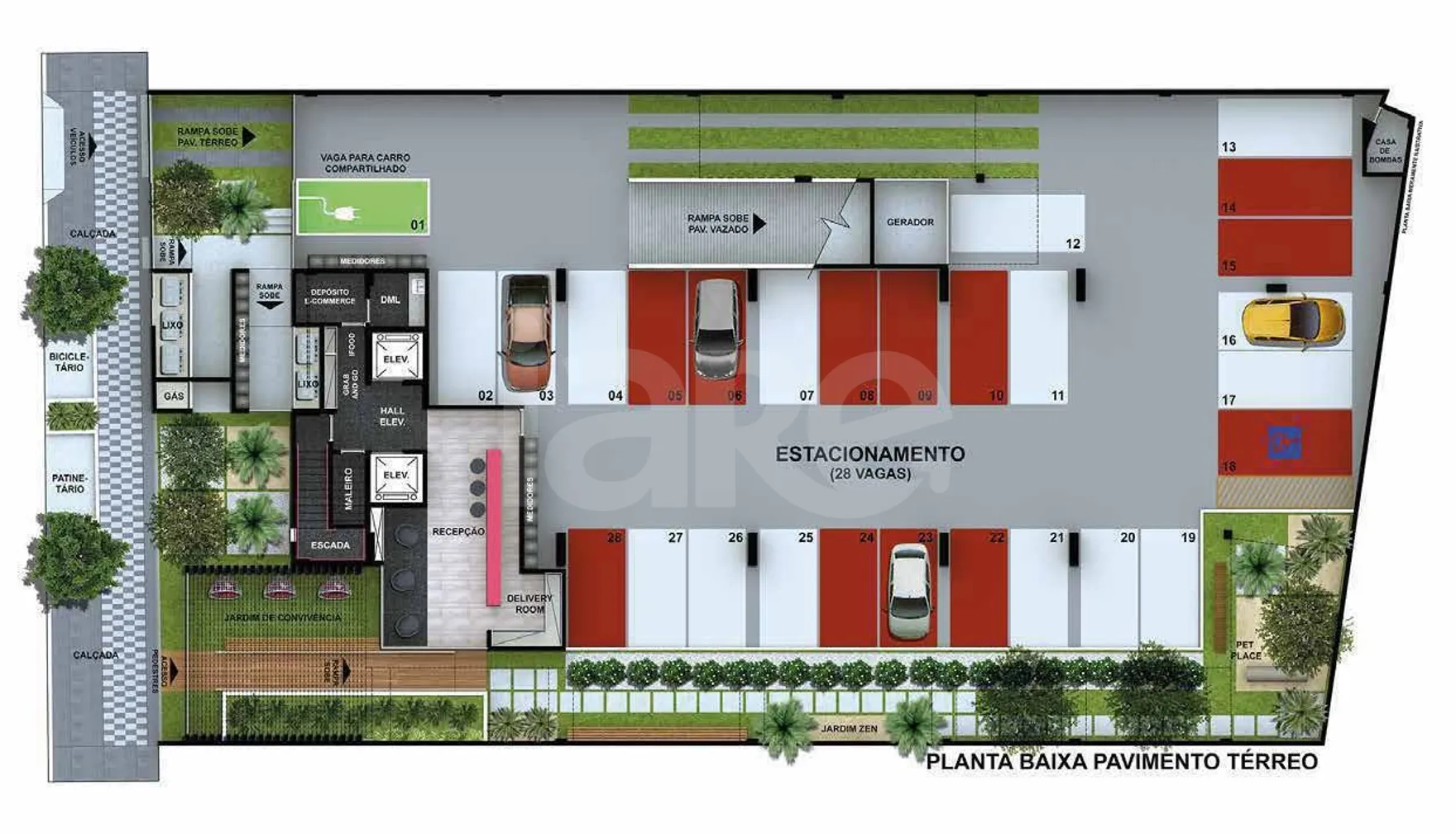 Planta — Pavimento térreo