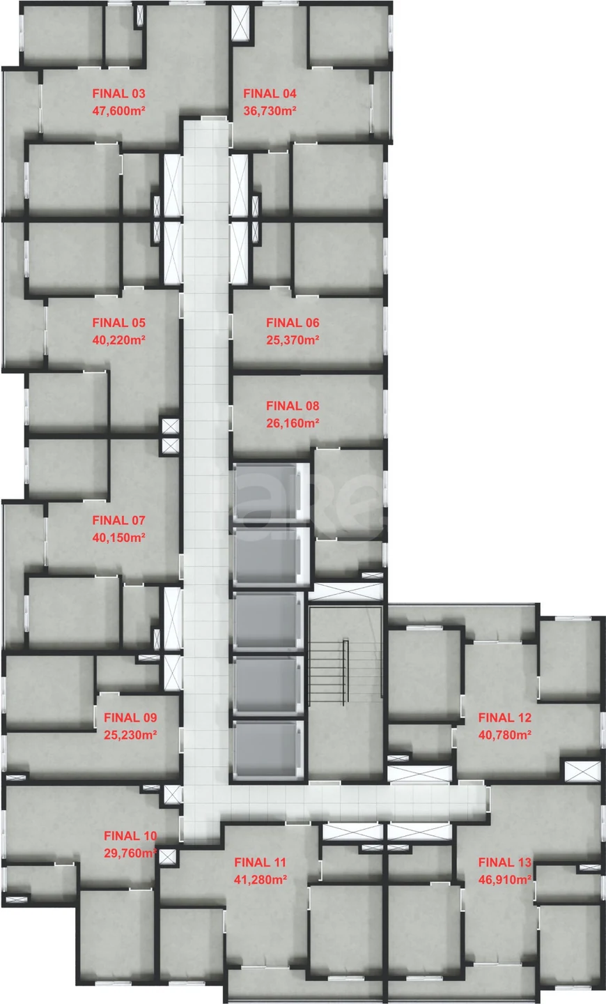 Planta — Pavimento 24 e 25