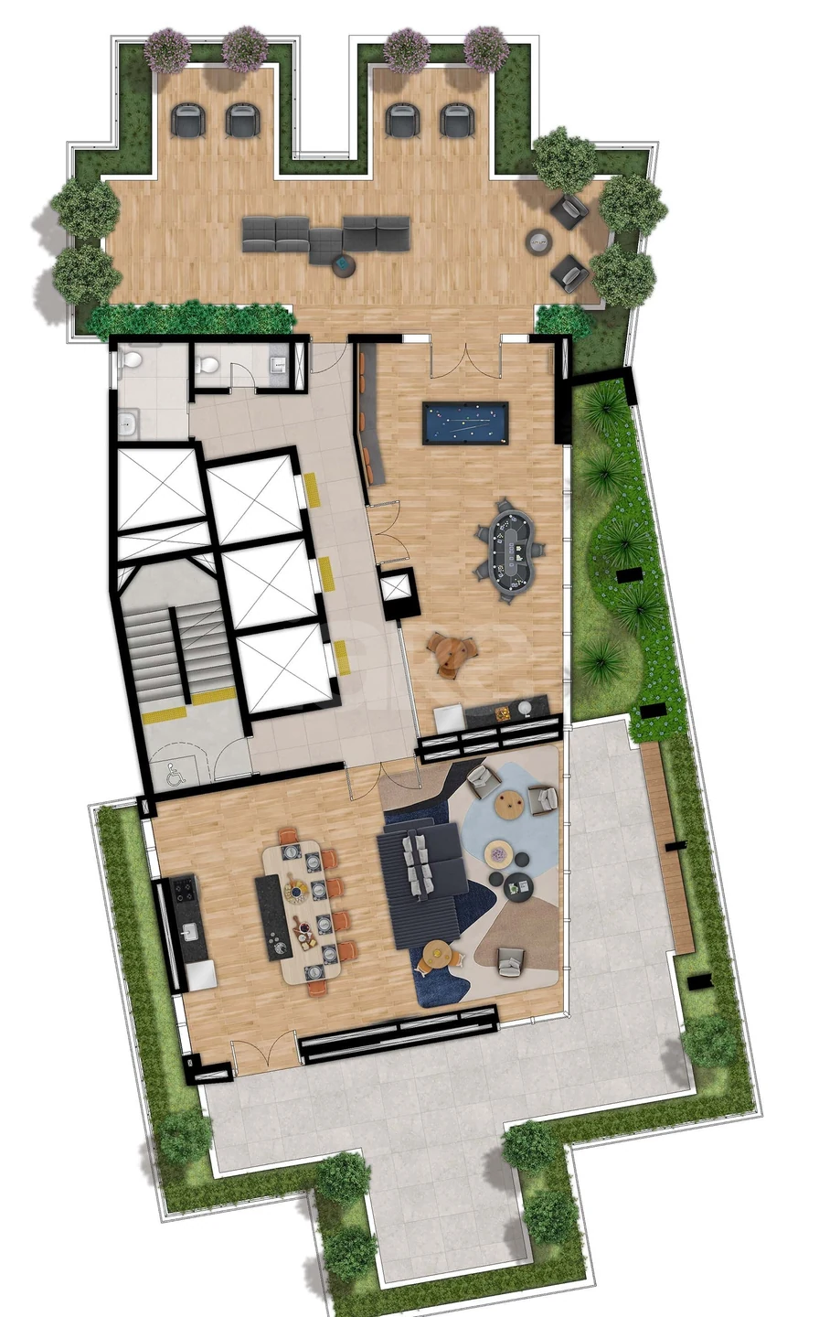 Planta — Pavimento rooftop