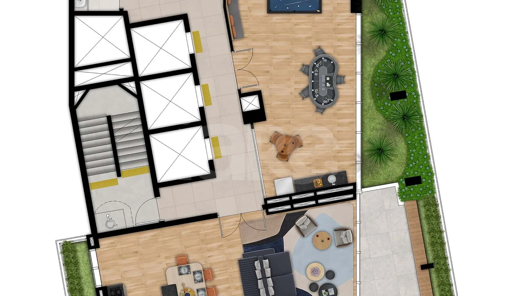 Planta — Pavimento rooftop