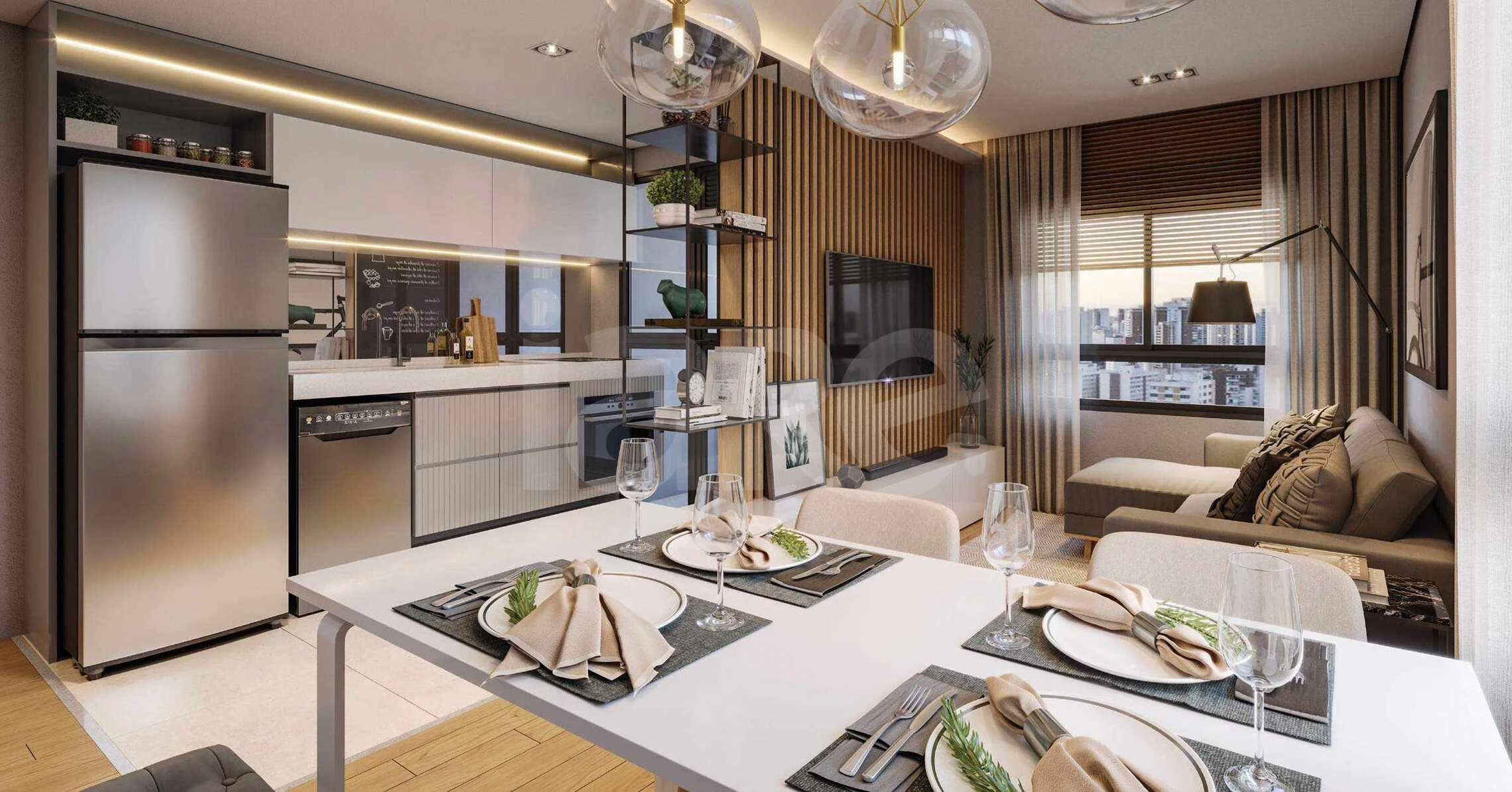 Boulevard Ibirapuera Iraé - Apartamento com 38,08 m², em Moema — foto 2