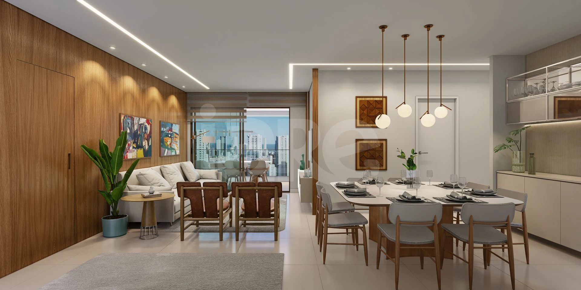 Alameda Jardins - Apartamento com 131,82 m², em Boa Viagem — foto 2
