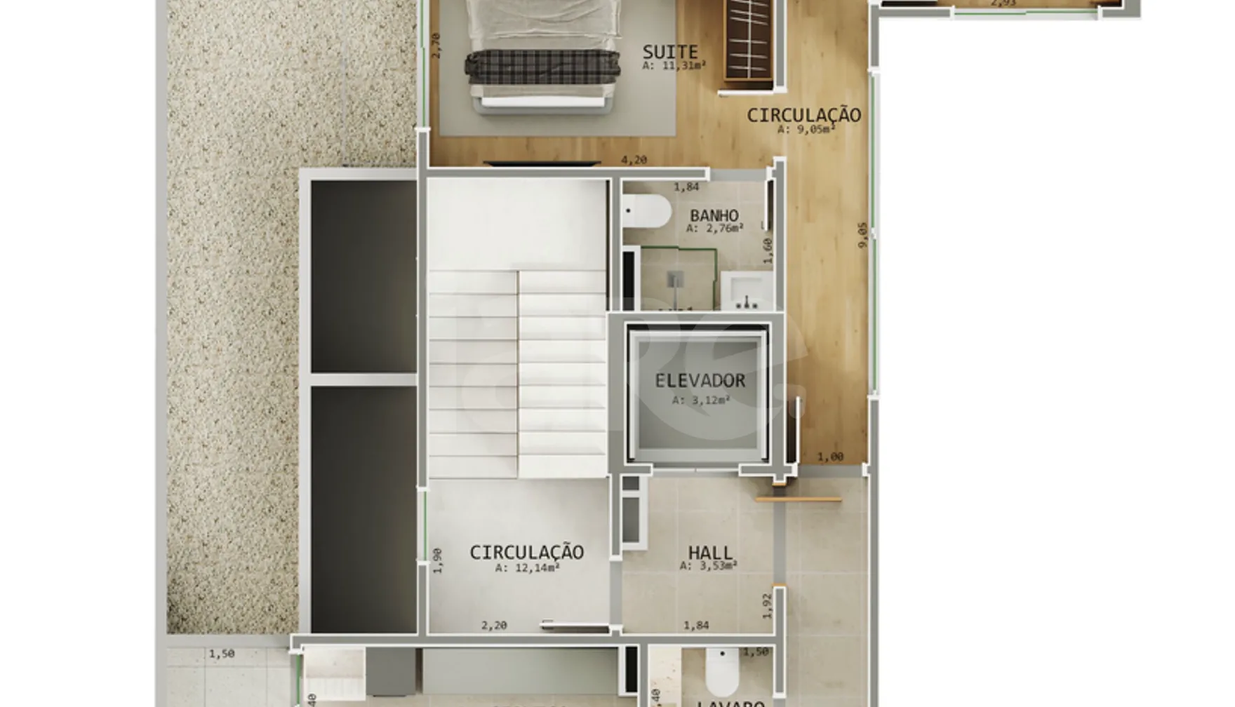 Planta — Garden 415,44 m²