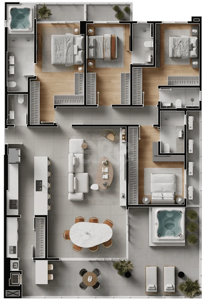 Planta — Cobertura Horizontal 228,4 m²