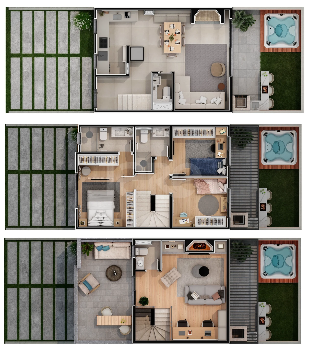 Planta — Casa em Condomínio 173,71 m²