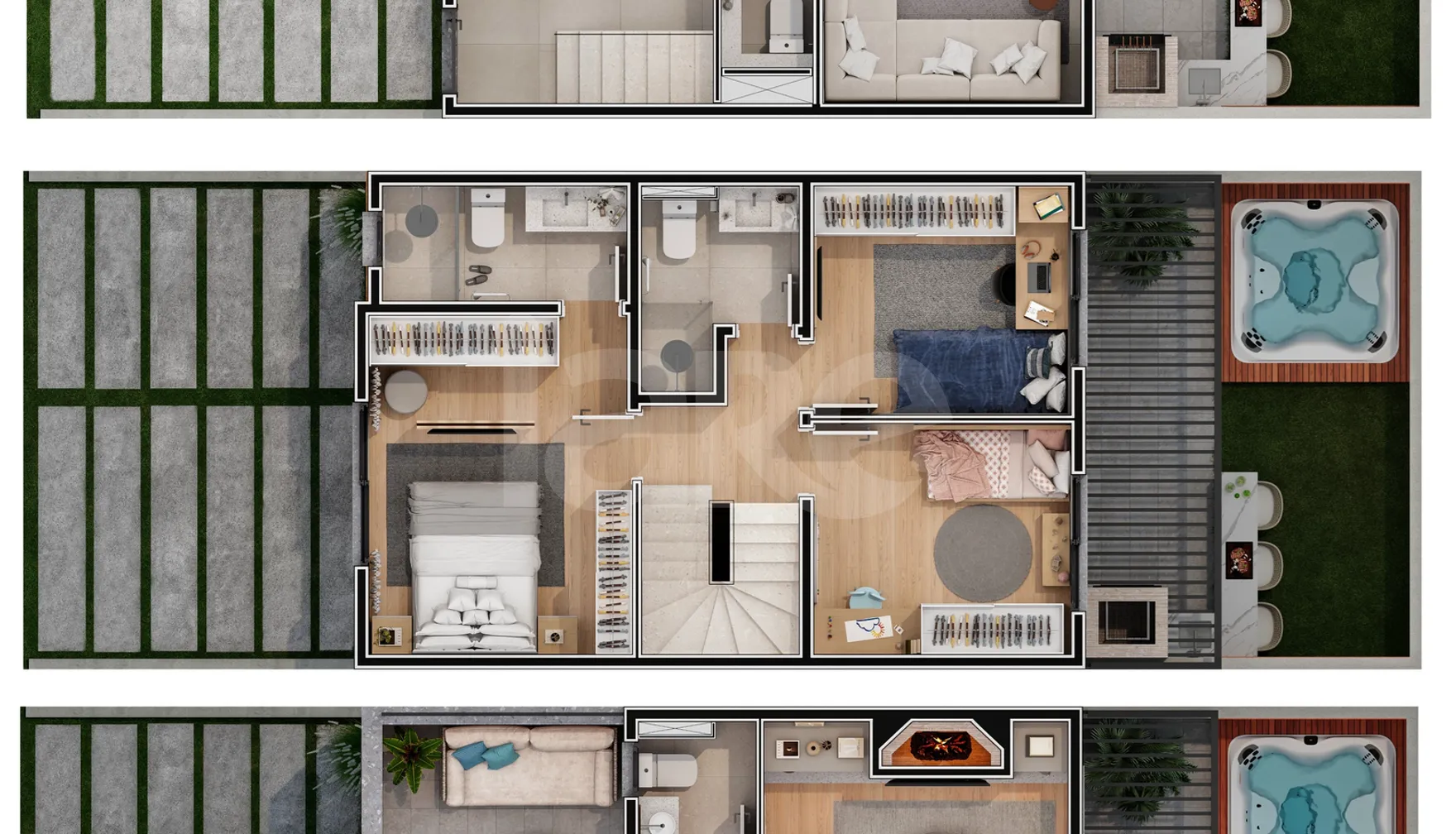 Planta — Casa em Condomínio 173,71 m²