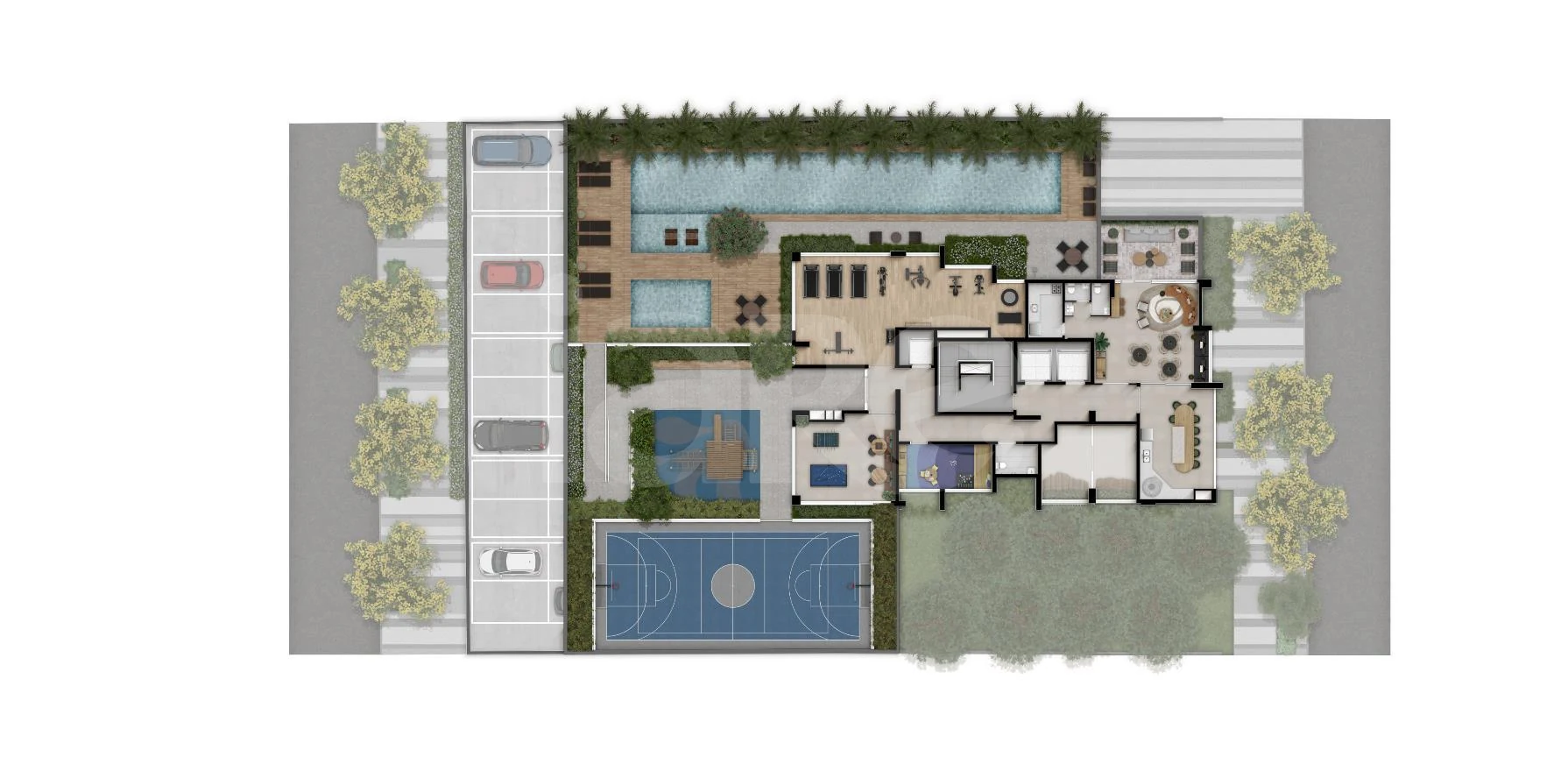 Planta — Pavimento lazer