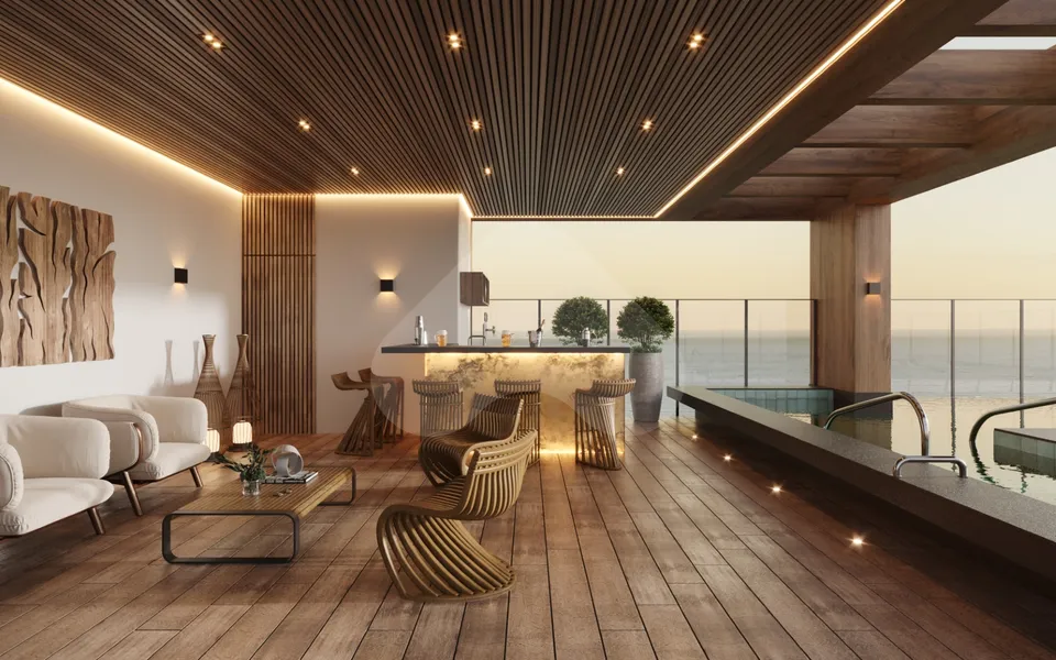 Atlantia Ocean View Home Boutique - Studio com 40 m², em Perequê — foto 19