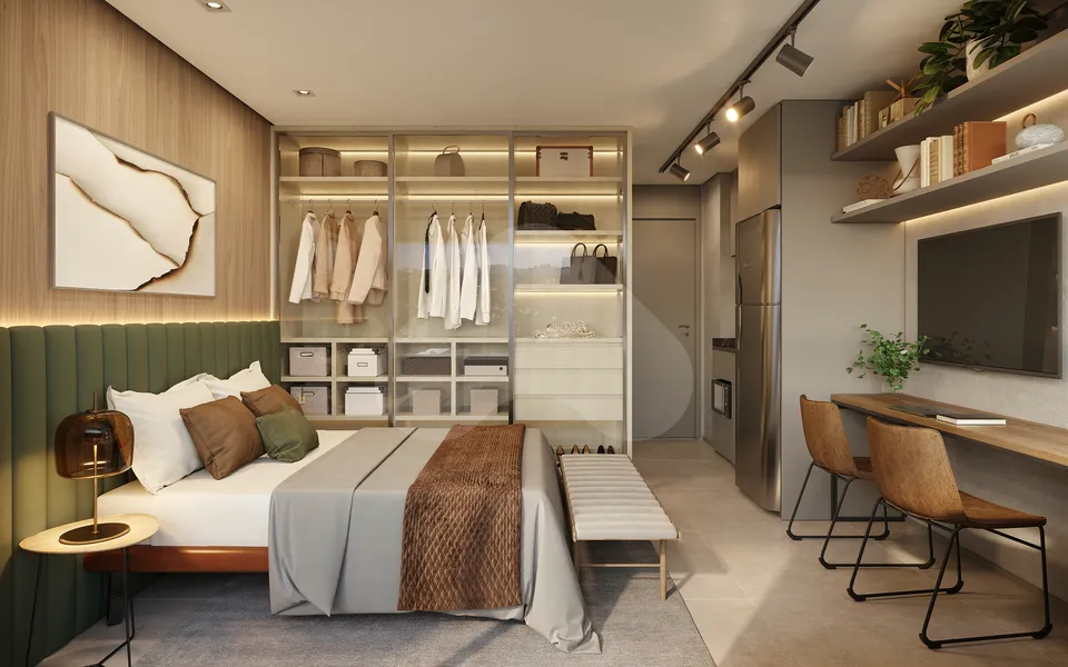Gaia Desing Studios Ibirapuera - Studio com 33,98 m², em Ibirapuera — foto 2