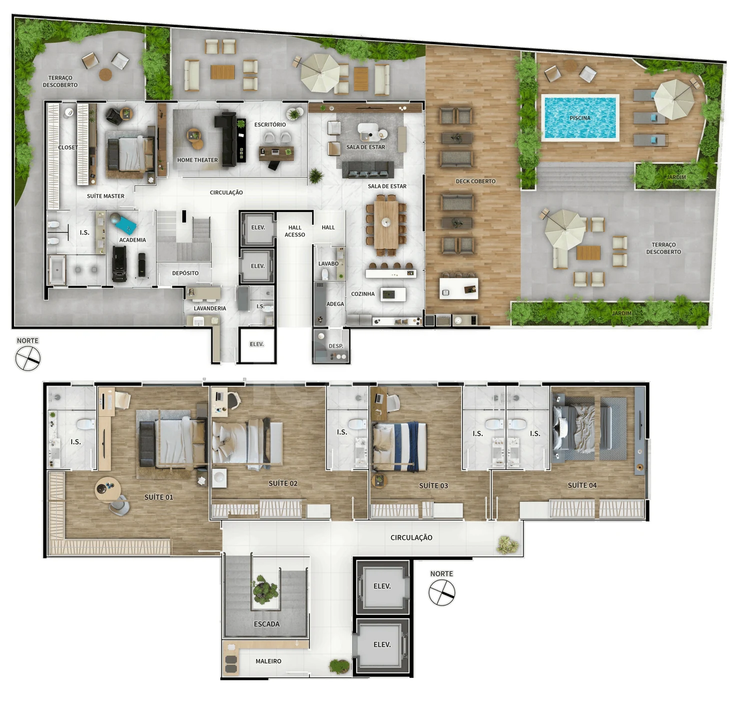 Planta — Garden 849,69 m²