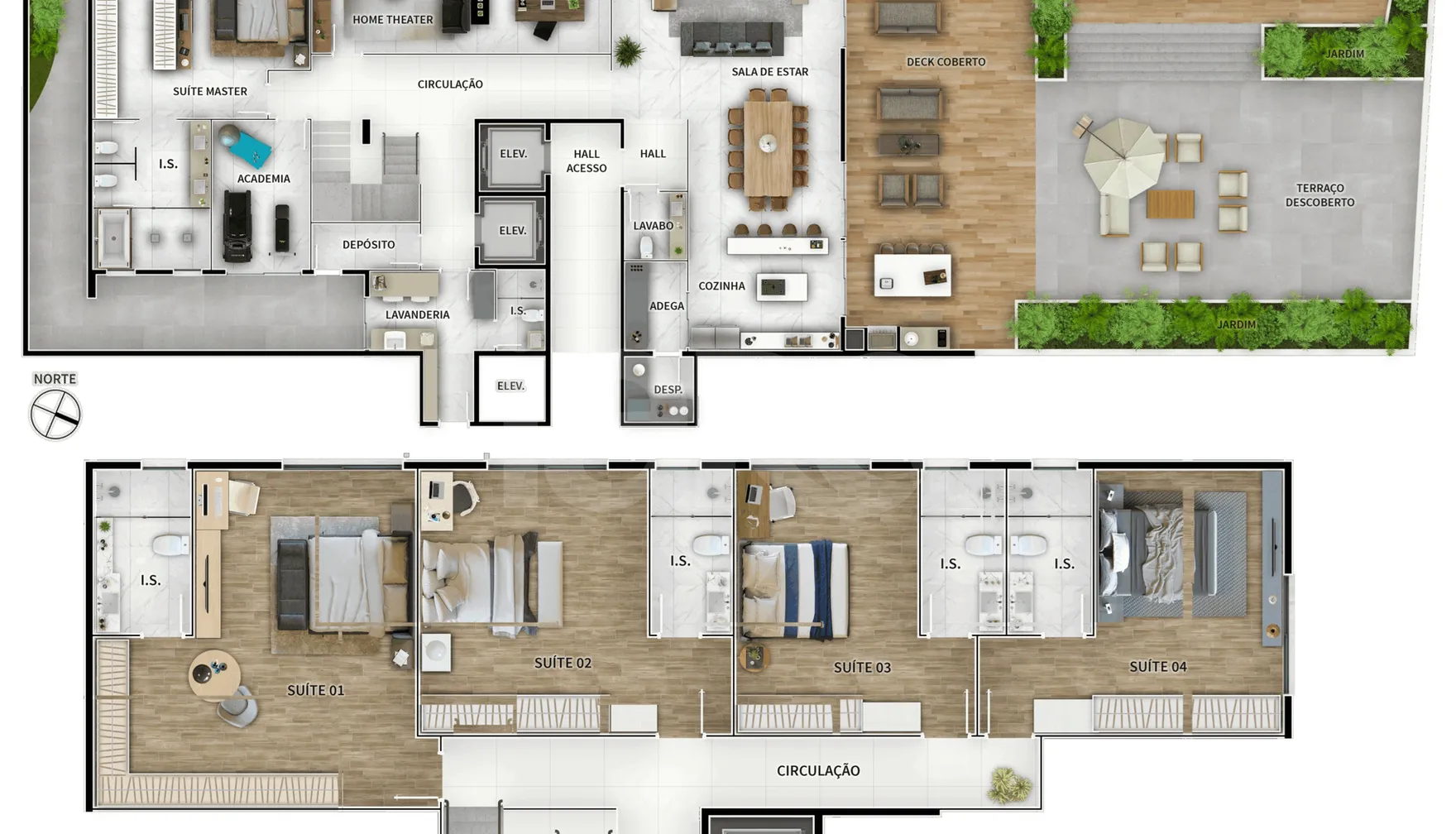 Planta — Garden 849,69 m²