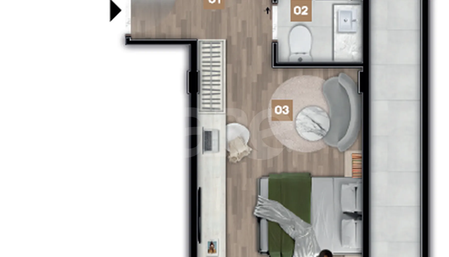 Planta — Garden 36,2 m²