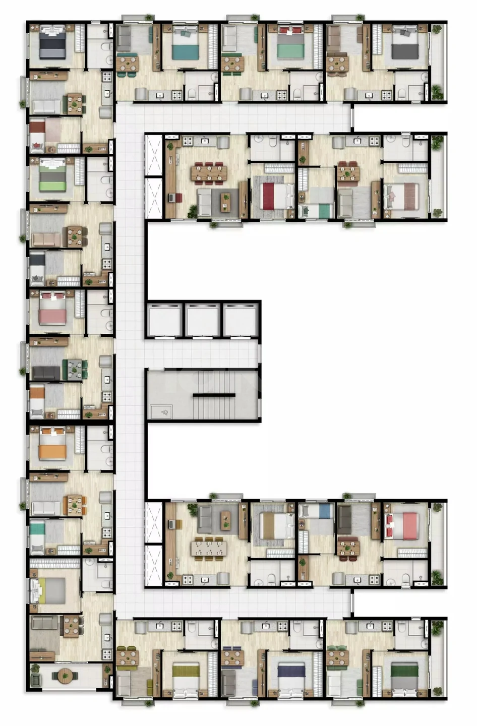 Planta — Pavimento 2 ao 8