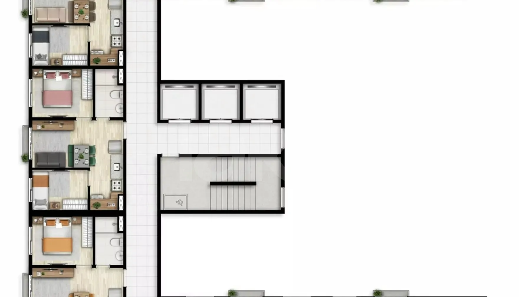 Planta — Pavimento 2 ao 8