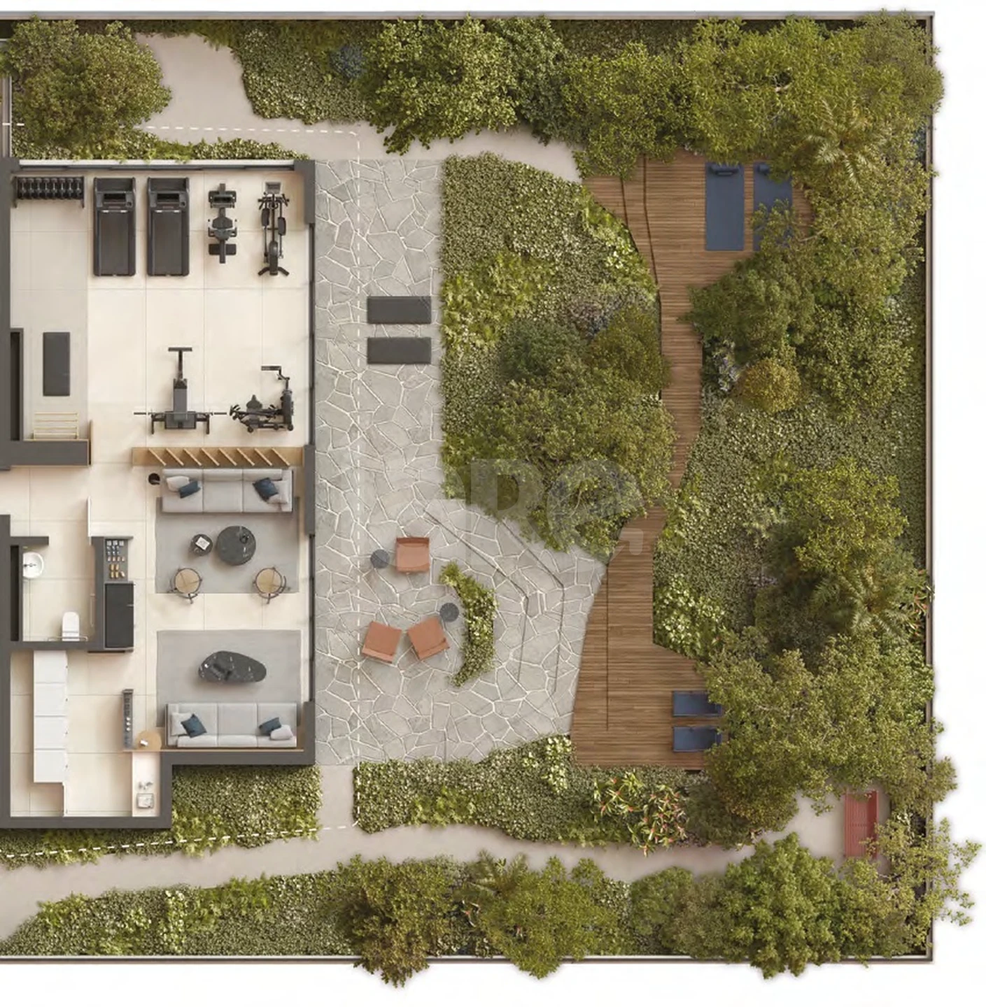Planta — Pavimento lazer