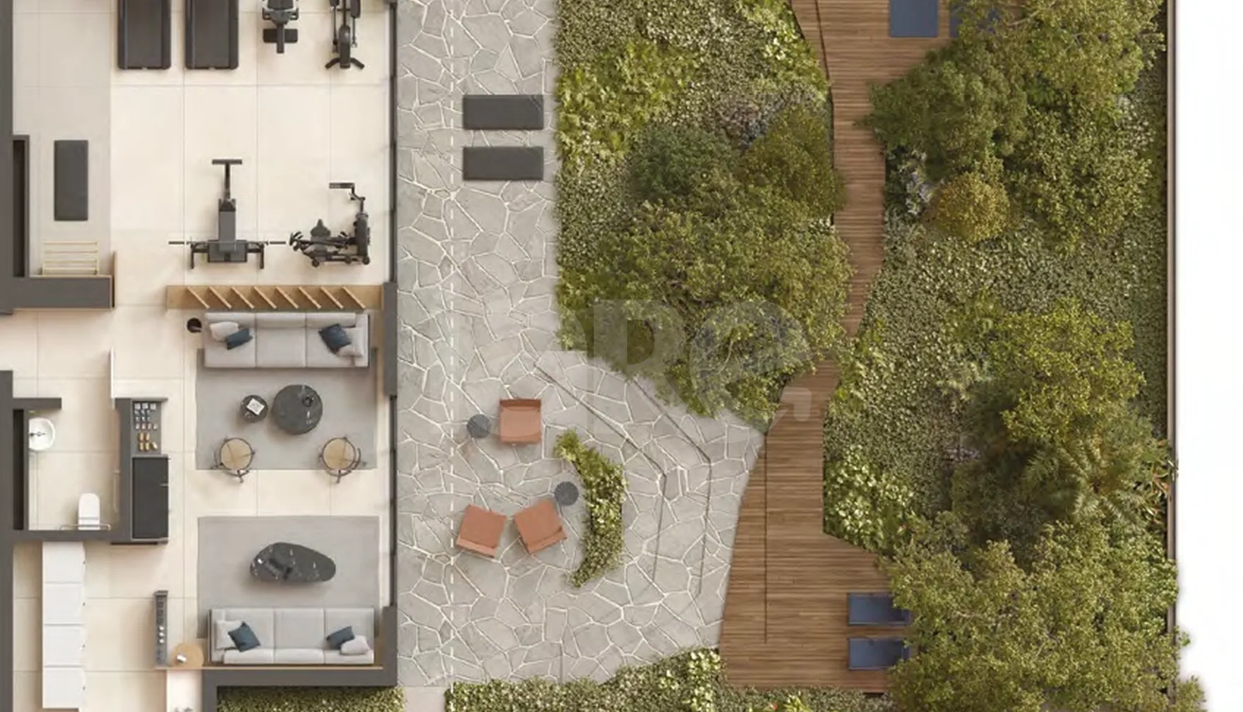 Planta — Pavimento lazer