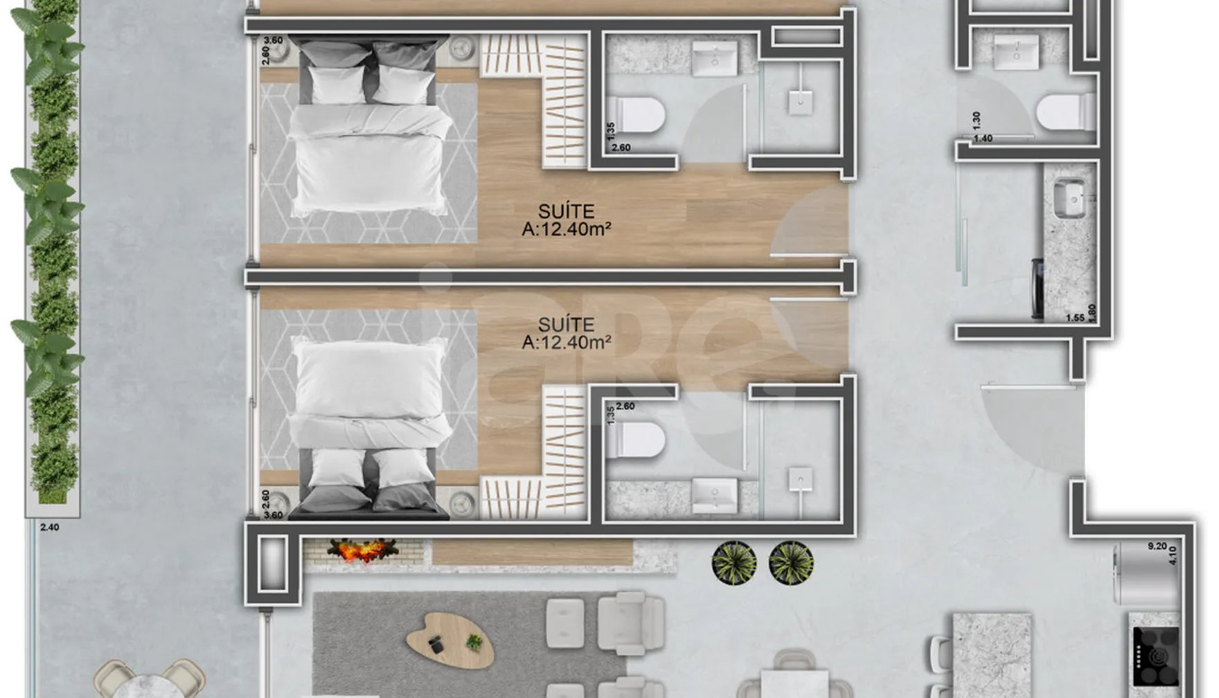 Planta — Garden 253,88 m²